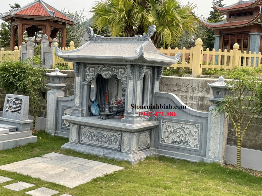 Mẫu lăng thờ đá của gia chủ ở Thanh Thủy, Phú Thọ