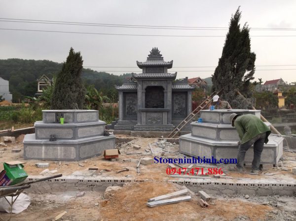 Mẫu mộ đá tròn của gia chủ ở Thanh Ba, Phú Thọ